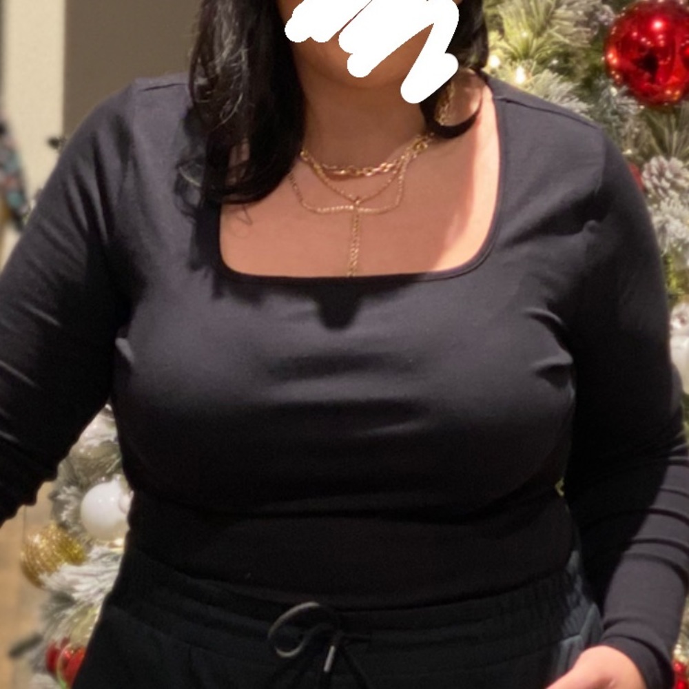 Ribbed Square Neck Basic - image 4